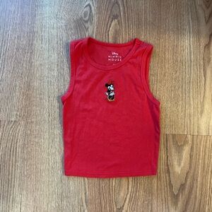 Disney Minnie Mouse Red Sleeveless Top